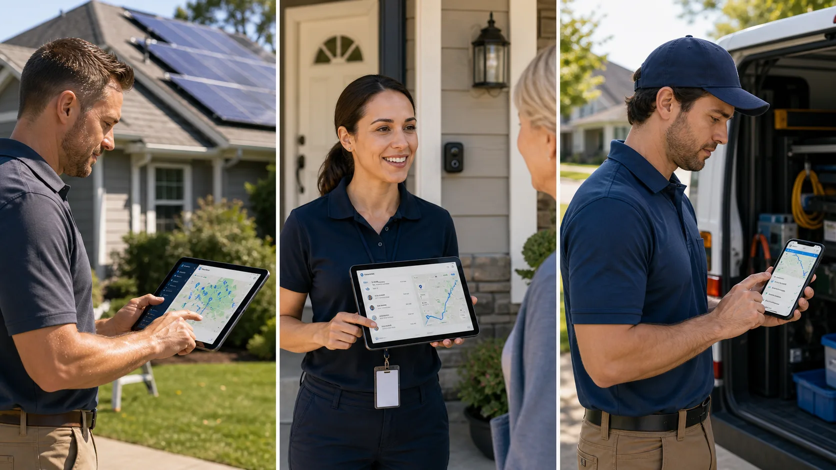 Field sales professionals using DoorPro across solar, home service, and mobile sales workflows